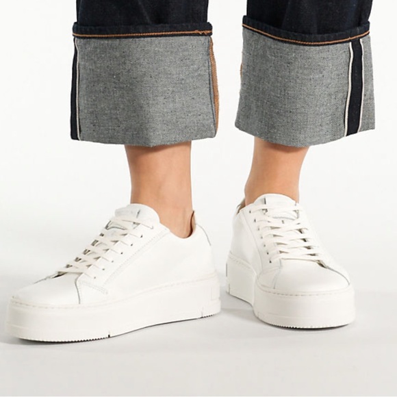 VAGABOND Judy platform Sneakers white leather size 10 $160 - Picture 5 of 16